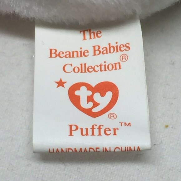 Ty Beanie Baby Puffer Puffin Plush Stuffed Animal Retired W Tag November 3 1997 - Picture 6 of 10